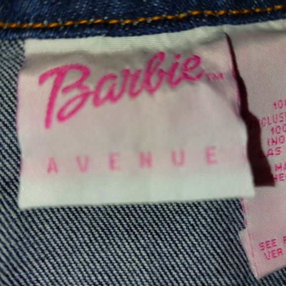 BARBIE GIRLS EMBROIDERED JEAN JACKET BLAZER - Picture 2 of 11
